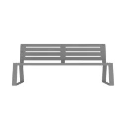 Banc urbain métal ajoueé Banc urbain métal ajoueé