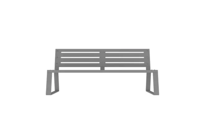 Banc urbain métal ajoueé Banc urbain métal ajoueé