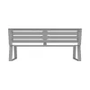 Banc de jardin en acier vue arrière Banc de jardin en acier vue arrière