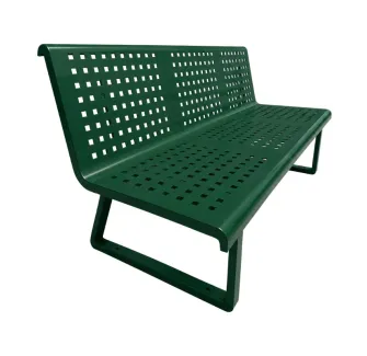 Banc public en métal