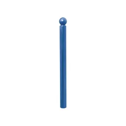Potelet mobilier urbain déformable pommeau boule coloris bleu Potelet mobilier urbain déformable pommeau boule coloris bleu