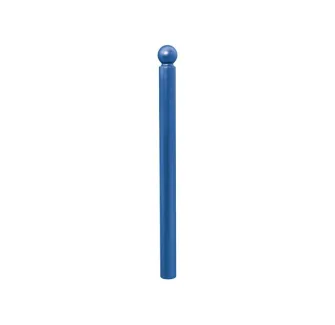 Potelet mobilier urbain déformable pommeau boule coloris bleu