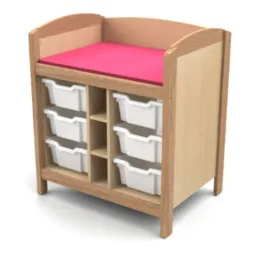 Meuble de change avec tiroirs pour crèche Meuble de change avec tiroirs pour crèche