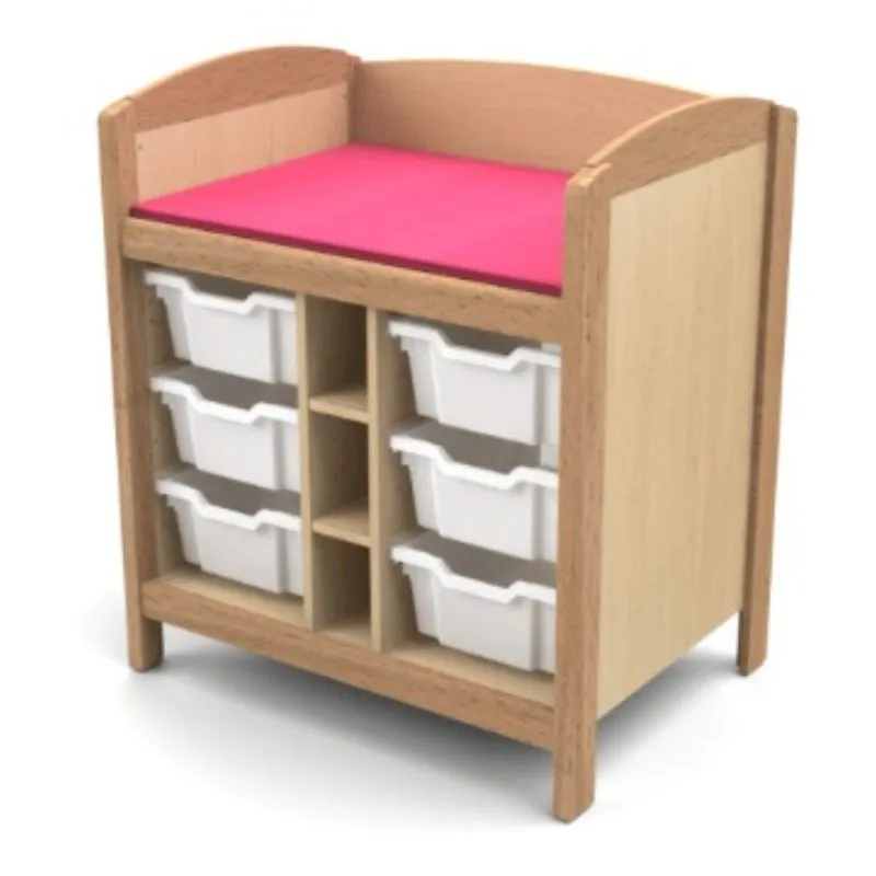 Meuble de change avec tiroirs pour crèche Meuble de change avec tiroirs pour crèche
