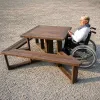 Table picnic en recyclé adaptée pour les pmr Table picnic en recyclé adaptée pour les pmr