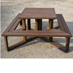 Table pique-nique pour 8 personnes en plastique recyclé Table pique-nique pour 8 personnes en plastique recyclé