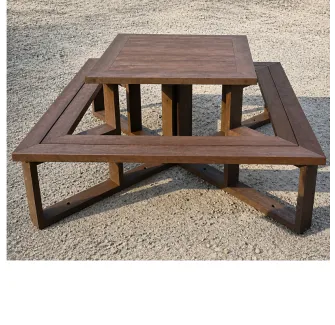 Table pique-nique pour 8 personnes en plastique recyclé