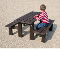 Table picnic en plastique recyclé pour enfants Table picnic en plastique recyclé pour enfants