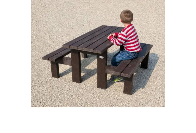 Table picnic en plastique recyclé pour enfants Table picnic en plastique recyclé pour enfants