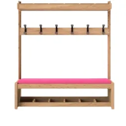 Mobilier crèche pour l'accueil avec 6 patères et casiers Mobilier crèche pour l'accueil avec 6 patères et casiers
