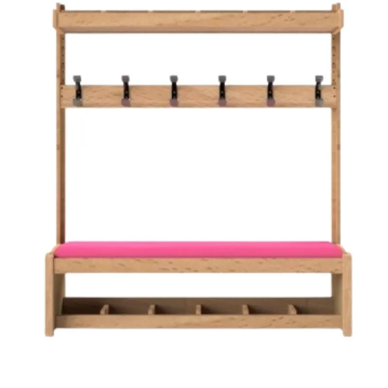 Mobilier crèche pour l'accueil avec 6 patères et casiers Mobilier crèche pour l'accueil avec 6 patères et casiers