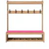 Mobilier crèche pour l'accueil avec 6 patères et casiers Mobilier crèche pour l'accueil avec 6 patères et casiers