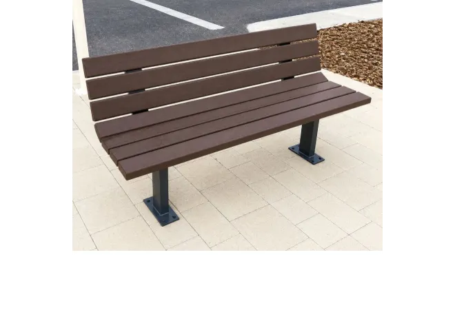 Banc extérieur en plastique recyclé