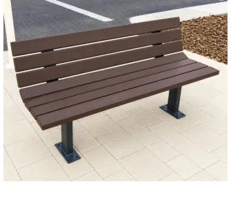 Banc extérieur en plastique recyclé