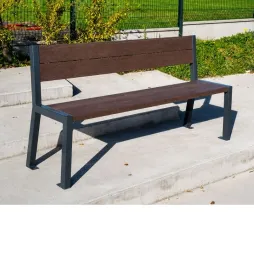 Banc urbain en plastique recyclé Banc urbain en plastique recyclé