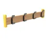 Porte manteaux mural avec 4 patères, coloris jaune