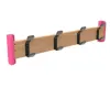 Porte-mateaux 4 patères pour crèche, coloris framboise