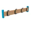 Porte manteaux 4 patères pour crèche, coloris bleu