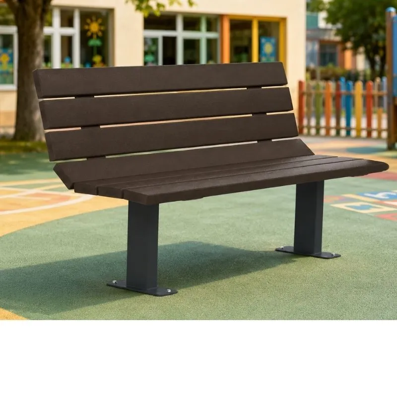 Banc public pour enfant en plastique recyclé