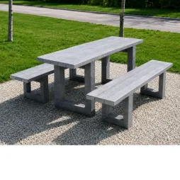 Table de picnic en plastique recyclé pour collectivités Table de picnic en plastique recyclé pour collectivités