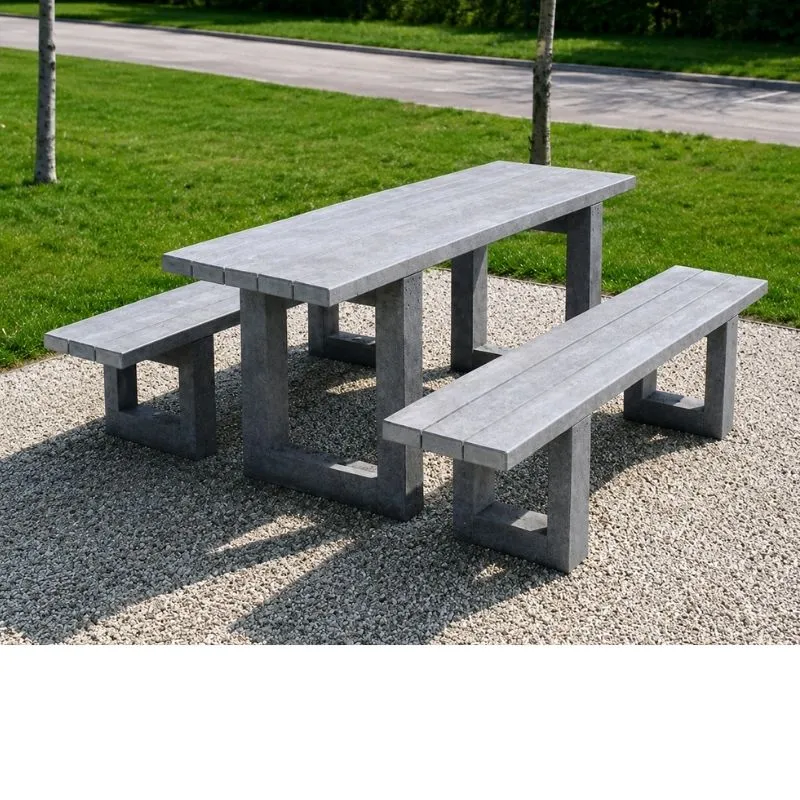 Table de picnic en plastique recyclé pour collectivités Table de picnic en plastique recyclé pour collectivités