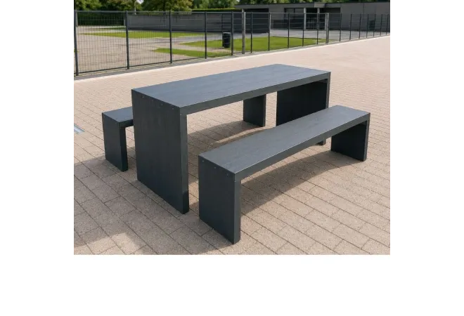 Table de pique-nique en plastique recyclé