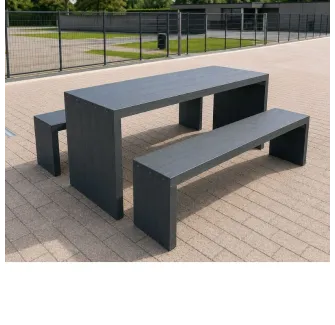 Table de pique-nique en plastique recyclé