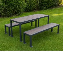Table de picnic en plastique recyclé Table de picnic en plastique recyclé