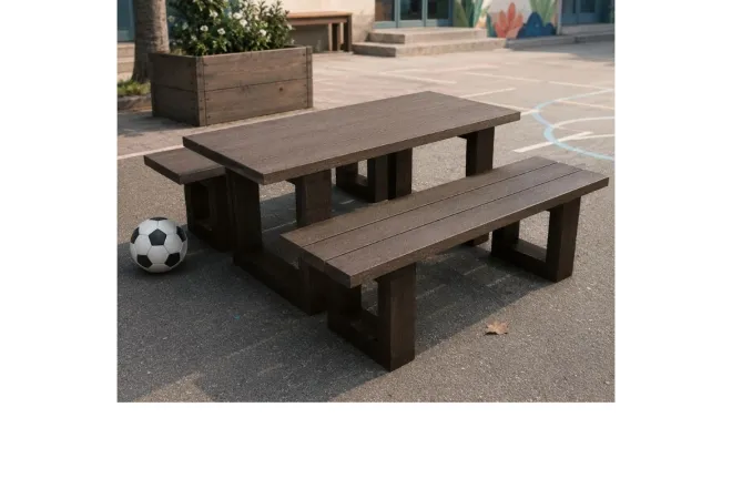 Table picnic en plastique recyclé pour enfants Table picnic en plastique recyclé pour enfants