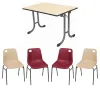 Lot de 10 tables pliantes Vendée et 40 chaises de jardin empilables Vanoise
