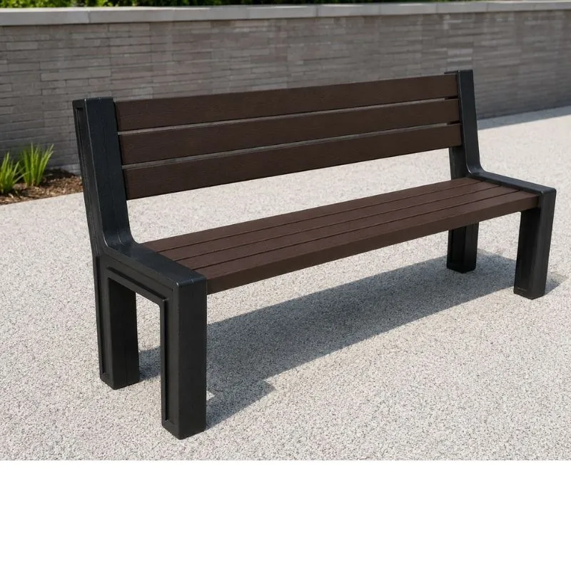 Banc public en plastique recyclé Banc public en plastique recyclé