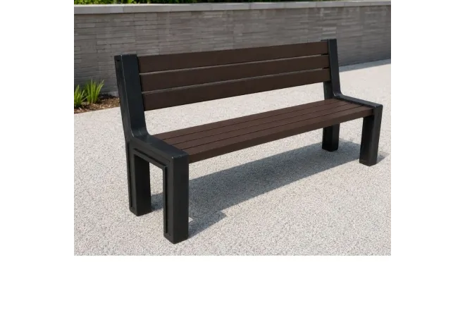 Banc public en plastique recyclé Banc public en plastique recyclé