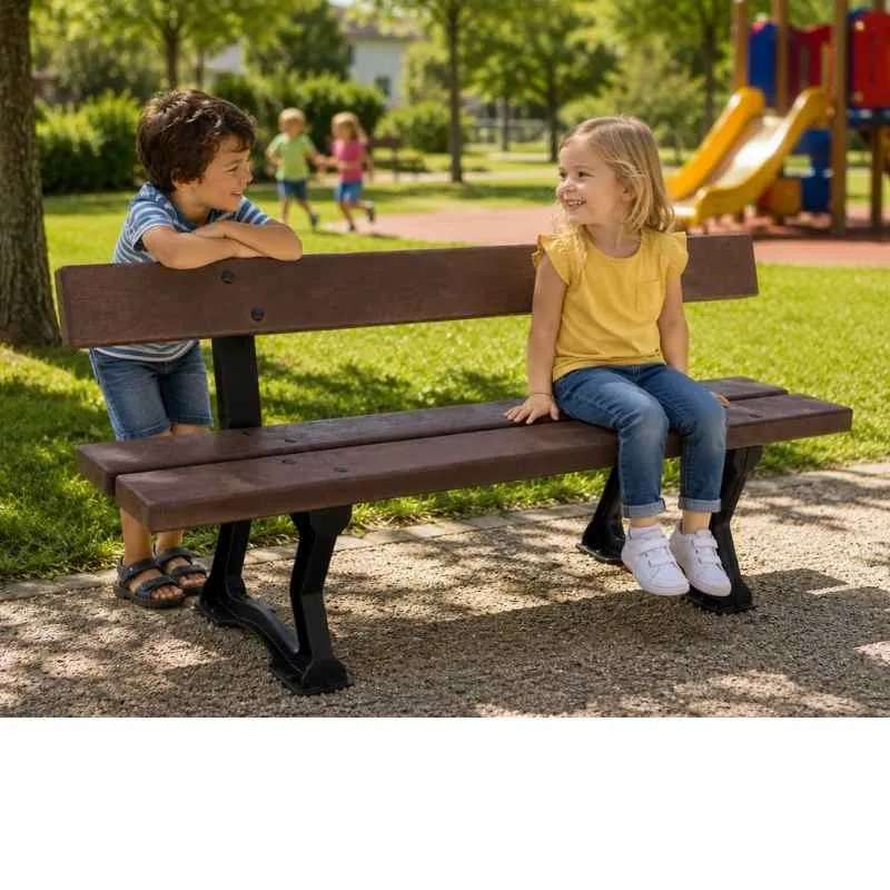 Banc pour enfant en plastique recyclé