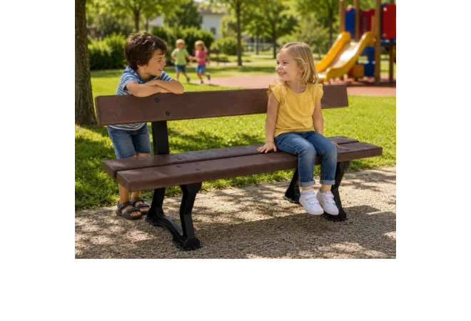 Banc pour enfant en plastique recyclé