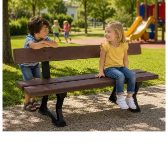 Banc pour enfant en plastique recyclé