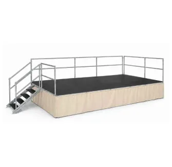 Habillage en PVC pour podium démontable