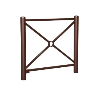 Barrière métallique marron 1072 mm