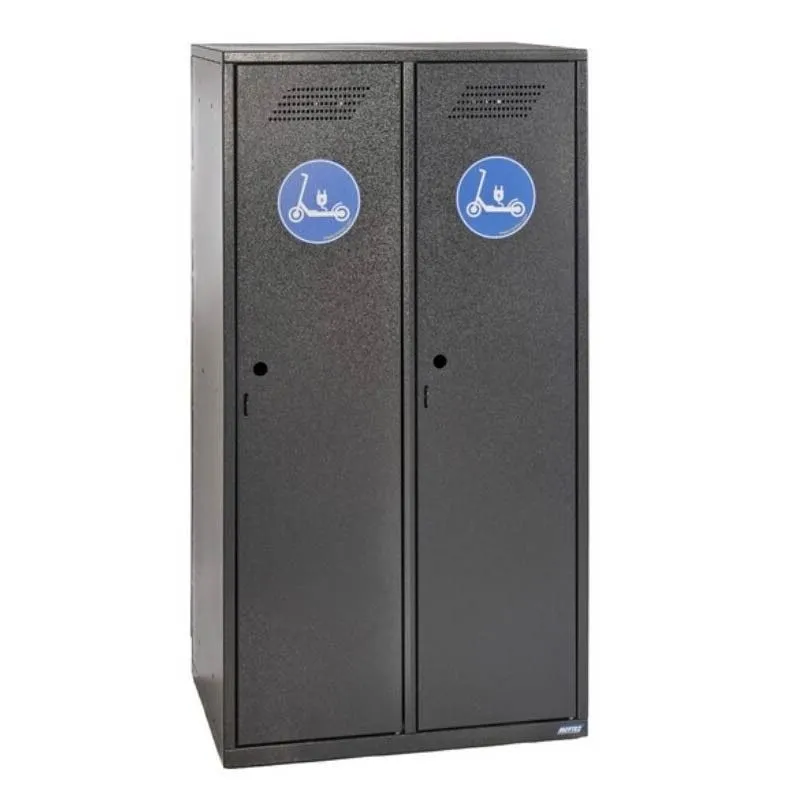 Vestiaire sécurisé pour 2 trottinettes électriques