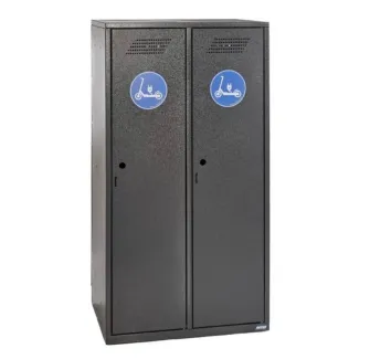 Vestiaire sécurisé pour 2 trottinettes électriques