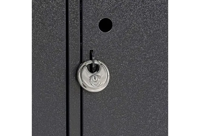 Porte sécurisé du double casier à trottinettes