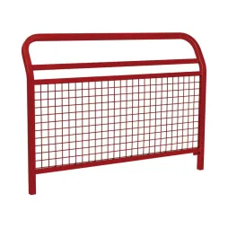 Barrière de sécurité grillagée coloris bordeaux Barrière de sécurité grillagée coloris bordeaux