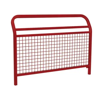 Barrière de sécurité grillagée coloris bordeaux