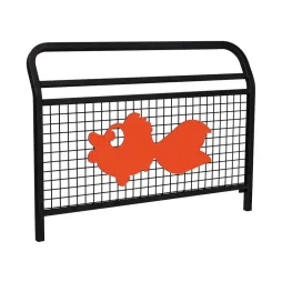 Barrière de sécurité noire motif poisson Barrière de sécurité noire motif poisson