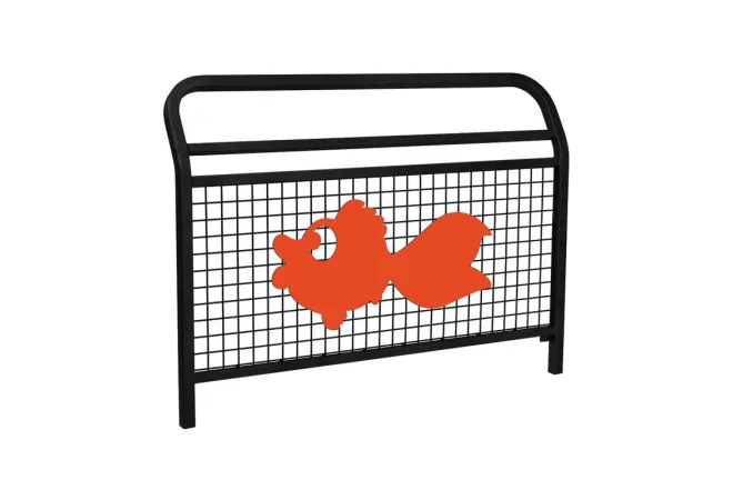 Barrière de sécurité noire motif poisson Barrière de sécurité noire motif poisson