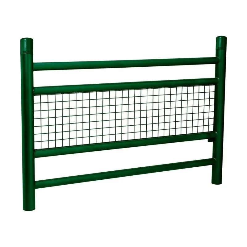 Barrière de sécurité grillagée verte Barrière de sécurité grillagée verte