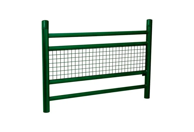 Barrière de sécurité grillagée verte Barrière de sécurité grillagée verte