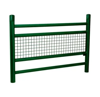 Barrière de sécurité grillagée verte