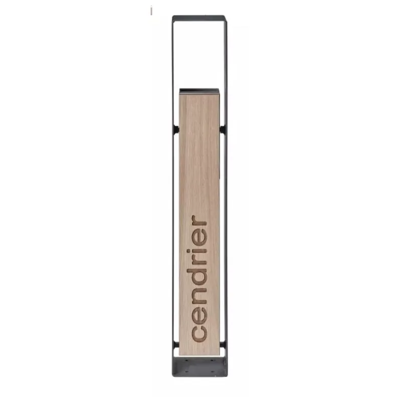 Cendrier urbain basculant HPL et acier