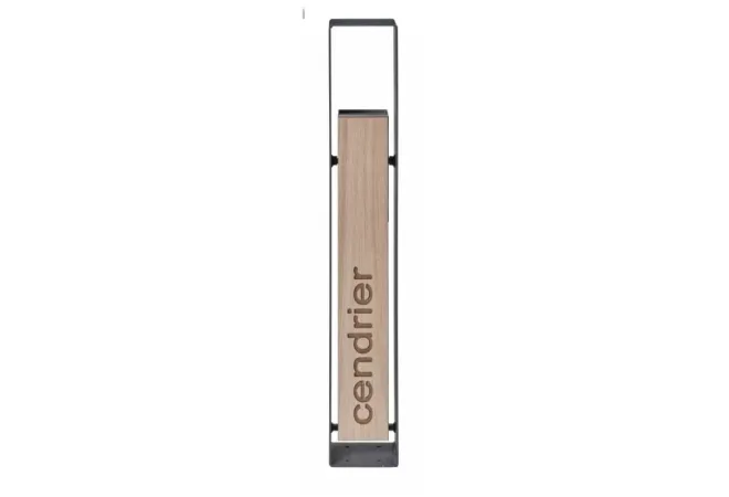 Cendrier urbain basculant HPL et acier