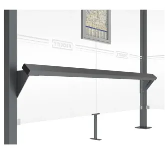 Banc assis debout pour abris urbain